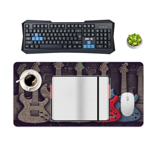 Guitar Pattern Desk Mat Fashion Large Mouse Mat miniatura 4