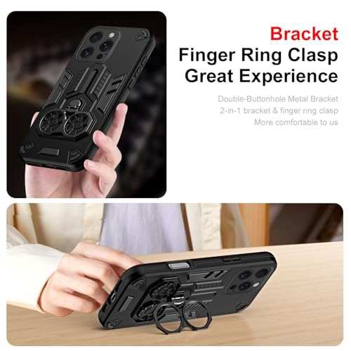 Coque PC texturée mate iPhone 15 Pro solide et résistante noire - 2