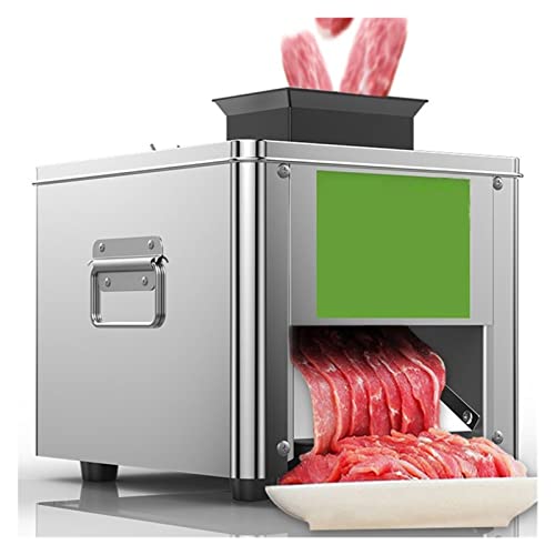 DMETE Cortador de Carne de Carne eléctrica Comercial Home de Acero Inoxidable Corte de Vegetales Automático Machadora de Carne picada Mastador de Carne picada Utensilios de Cocina(10mm)