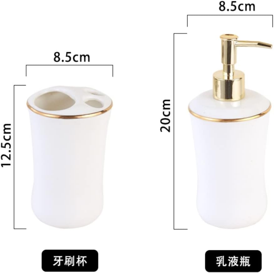 Couple Wash Set Toothbrush Cup Ceramic Mouthwash Cup Bathroom Toilet Tooth Set European Household