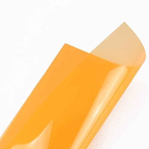 Miniatura 8 de Tong Gu 5 hojas de plástico flexible de PVC A4 de colores transparentes de gel transparente para manualidades, filtro de iluminación (morado)