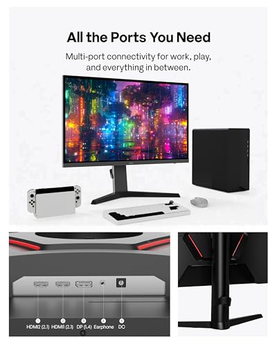 Image of Two PX27U Prime Neo 27 inch Dual Mode UHD 4K 160Hz /FHD 1920x1080p 320Hz Fast IPS Panel 1ms GTG Response Time Gaming Monitor with Adaptive Sync HDR with PS2D Ultrawide Heavy-Duty Premium Dual Monitor A