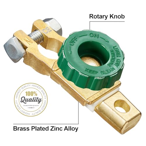 2pcs Top Post Battery Master Disconnect Switch Battery Isolator Switch