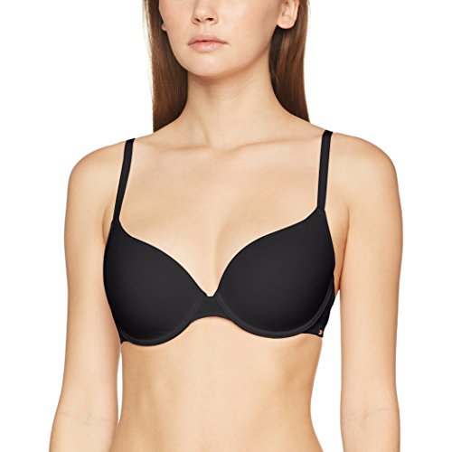 Skiny Damen T-Shirt BH Smart Cotton Schalen BH, Schwarz (Black 7665), 80A