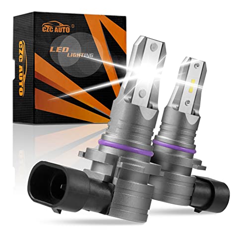 CZC AUTO 9005/HB3 LED Wireless Headlight Bulbs, 9005 300% Brighter LED Headlamps 6500K Cool White Led Bulb, IP65 Waterproof 9005 LED Headlights Conversion Kit, 2 Pack