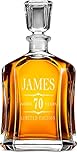 Personalised Glass Whiskey Decanter with Airtight Stopper Birthday Gift