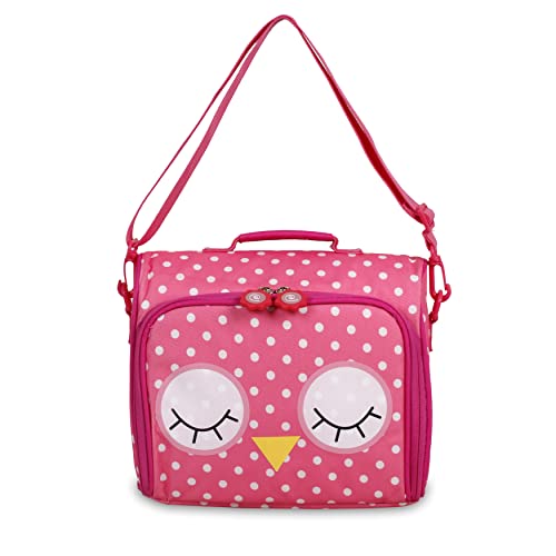 Image of J World Casey Small Lunch Bag for Adults. Medium-Size Insulated Lunch-Box for Kids, Owl