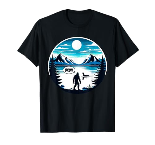 Funny Brush Bigfoot Sasquatch Loch Ness Monster Cryptid Camiseta