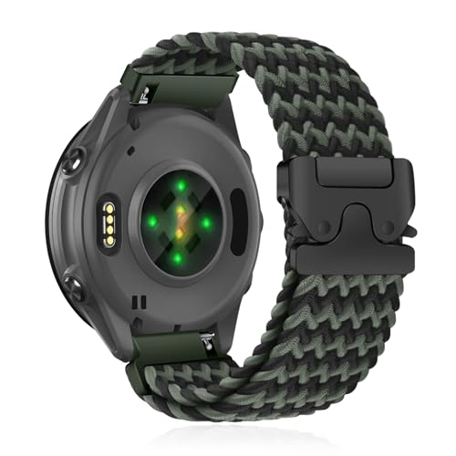 [CiimWaa] 22mm �o���h for Garmin(�K�[�~��) Venu 4/3 45mm/vivoactive 4/Venu 2 �p �����o���h �҂ݍ��� ���v�x���g �N�C�b�N�����[�X ���v�o���h �_�炩�� �ʋC�� �����p�x���g Garmin F