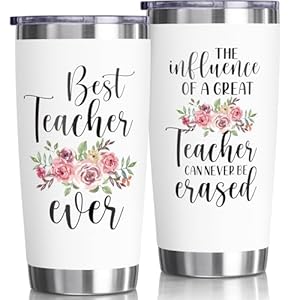 Fimibuke Gifts for Teacher from Students – 20 OZ Tumbler Teachers Day Gifts for Teacher Appreciation Best Teacher Gift Insulated Cup with Lid Unique Boxed Gift Tumbler for Teacher Birthday Graduation