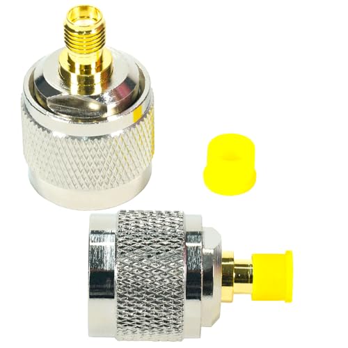 Fohevers 2 Pcs N Male Plug to RP-SMA Female Jack Adapter N Type Coaxial Connector for RF WiFi Antenna Extension Cable Telecom Broadcast Radios Wi-Fi - Image 2