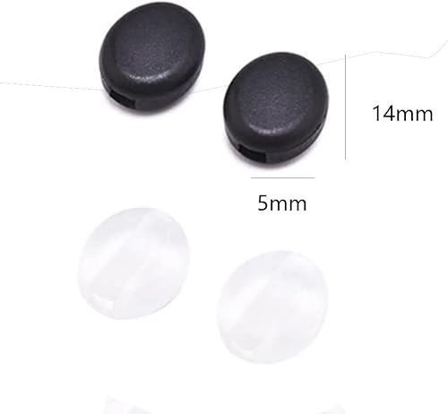 Miniatura 5 de JSYPWEIJIE 10 pares de sujetadores de silicona para las patillas de las patillas antideslizantes con gancho para las orejas, accesorios cómodos de