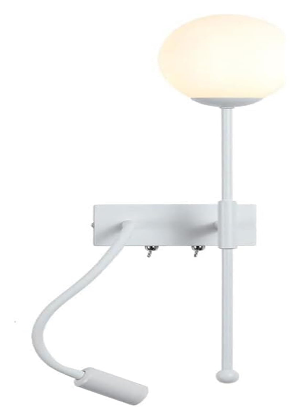 HYJAUSXB Wall Lamps Sconces Wall-Mounted Glass Lamp Hose Spotlight Guest Bedroom Bedside Adjustable Reading LED3000K Warm Light,Chandelier