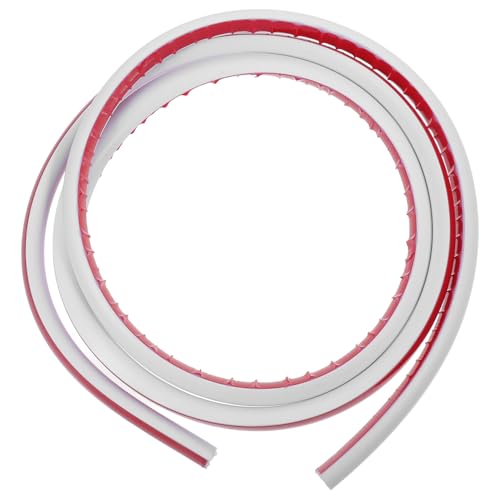 COLLBATH Flexible Peel and Stick Wall and Floor Trim White Adhesive Molding Strip for Bathroom Corner and Bathtub Edge Protection Easy Cut Installation Decorative Quarter Edge Guard