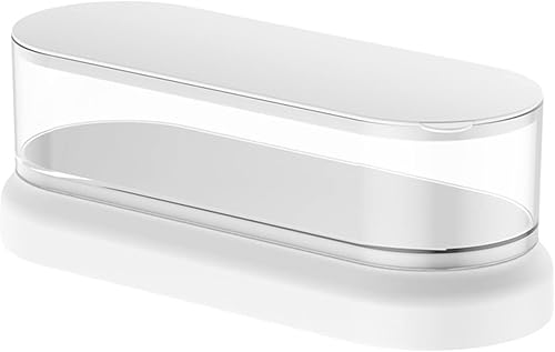 Limpiador ultrasónico de joyas con 47 kHz (15.2 fl oz) transparente para tanque para gafas, relojes, aretes, anillos, collares, monedas, para R