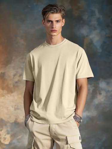 Image of Nobero 100% Cotton Tshirts for Men Combo Pack of 3 | Regular Fit Round Neck Half Sleeve