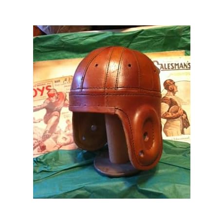 Vintage Football Helmet: Red Grange Era Throwback