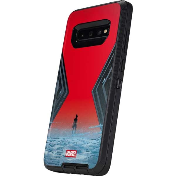 Skinit Decal Phone Skin Compatible with OtterBox Defender Galaxy S10 Plus - Officially Licensed Marvel Black Widow No More Secrets Design