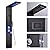 ELLO&ALLO LED Thermostatic Shower Panel Tower System, Rainfall Waterfall Shower Head Rain Massage System with Body Jets