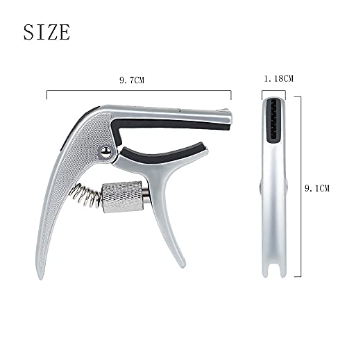 EURYTKS Ukulele Capo Clip de réglage de Capo en Alliage réglable Universel pour ukulélé Professionnel, pour Guitare… - Les Beatles, Paul McCartney, John Lennon, RIngo Starr, George Harrison EURYTKS Ukulele Capo Clip de réglage de Capo en Alliage réglable Universel pour ukulélé Professionnel, pour Guitare… – Image 8