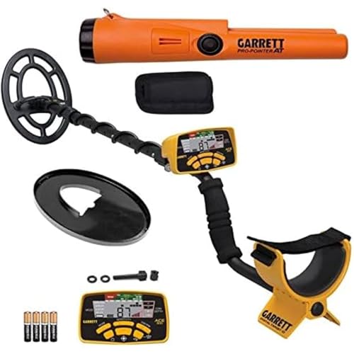 Garrett ACE 300 - Metalldetektor-Set, in den USA hergestellt, digitales Ziel, Eisenauflösung, einstellbare Frequenz, inklusive Pro-Pointer, Kopfhörer und Searchcoil-Abdeckung