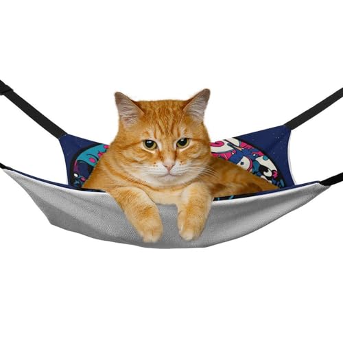 Hamac pour chat bleu réglable pour éviter le sol froid - 7