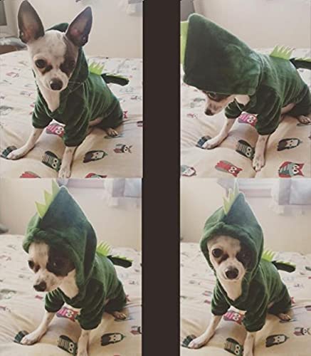 Dogs Clothes Small Pet Costume Halloween Dinosaur Costume Dog Clothing Puppy Outfits Funny Apperal (M) #TOP6