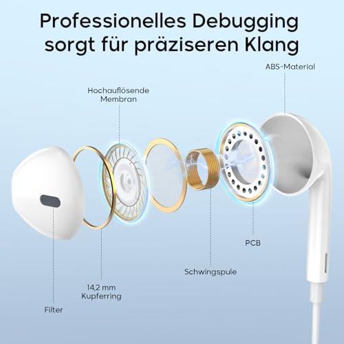 USB C Kopfhörer mit Kabe, USB C Kopfhörer, In-Ear Earphones USBC mit Mikrofon Kompatible mit iPad Pro, Samsung Galaxy S25 S24 S23 A55 A53,iPhone 16 15 iPad Pro Air 5 Mini 6 Google Pixel 9 USB C Kopfhörer mit Kabe, USB C Kopfhörer, In-Ear Earphones USBC mit Mikrofon Kompatible mit iPad Pro, Samsung Galaxy S25 S24 S23 A55 A53,iPhone 16 15 iPad Pro Air 5 Mini 6 Google Pixel 9