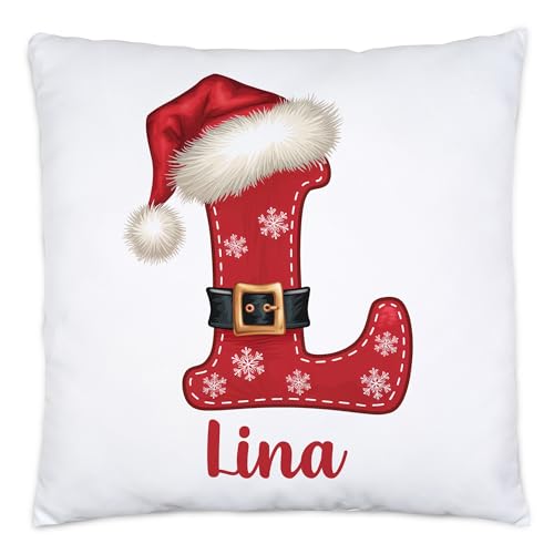 Kiddle-Design Weihnachtskissen personalisiert mit Name & Buchstabe,...