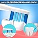 10 Stück Aufsteckbürsten kompatibel mit Oral B Pulsonic Elektrischen Zahnbürste, Aufsteckzahnbürsten Zahnbürste Aufsätze, Schwarz/Weiß