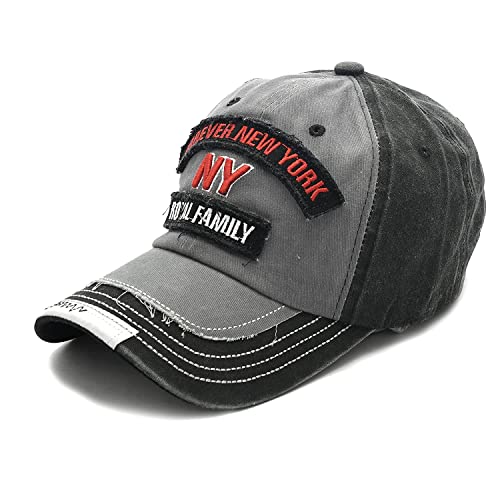 Image of Adjustable Soft Cotton Denim Cap for Men Women Baseball Vintage Washed Distressed Hats Adjustable Stylish Cap Regular Fitted