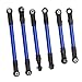 RC Tie Link Rods Set,6pcs RC Car Steering Tie Rod Aluminum Alloy Universal Spare Parts for Traxxas Slash Hoss Rustler,Improved Strength and Durability