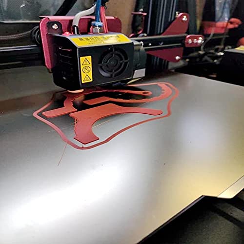 Lysee 3D Printer Parts & Accessories - Energetic Upgrade Flexible Bulid System,Removal Spring Steel PEI Print Sheet 300x300mm for CR-10,10S,FT5 3D Printer Hot Bed - (Size: 203x203mm)