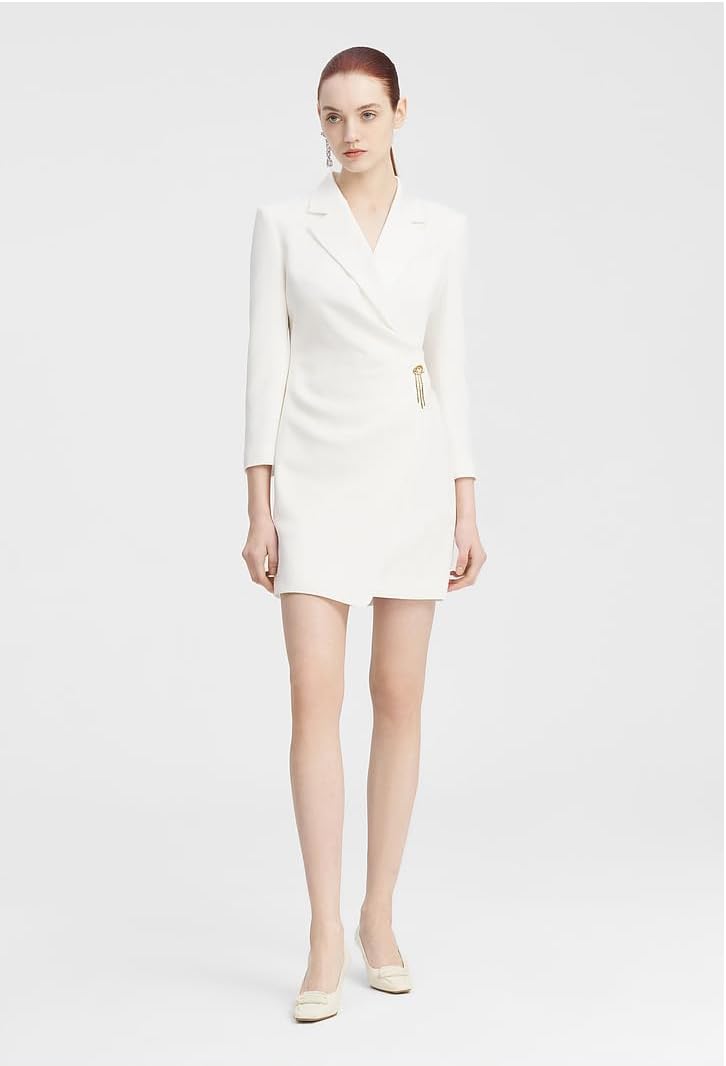 Women's Blazer Notch Lapel Suit Dress Jacket for Daily Party