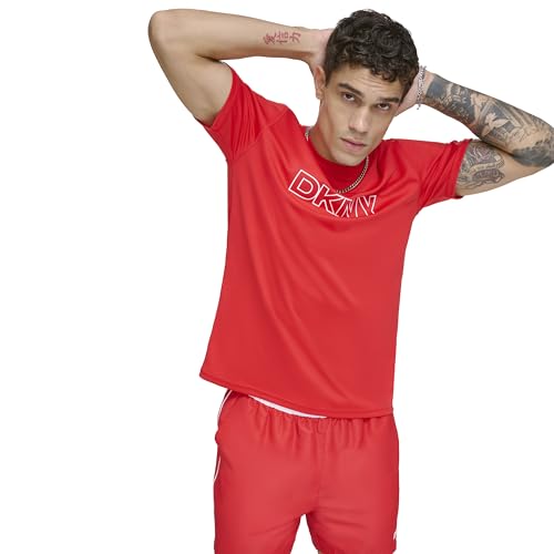 Image of DKNY Men's Short Sleeve Quick Dry 40+ Protection UPF Active Top