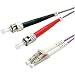 Produktbild ROLINE ST/LC LWL Netzwerkkabel | Glasfaser Kabel | OM4 Duplex Patchkabel in violett | 5 m
