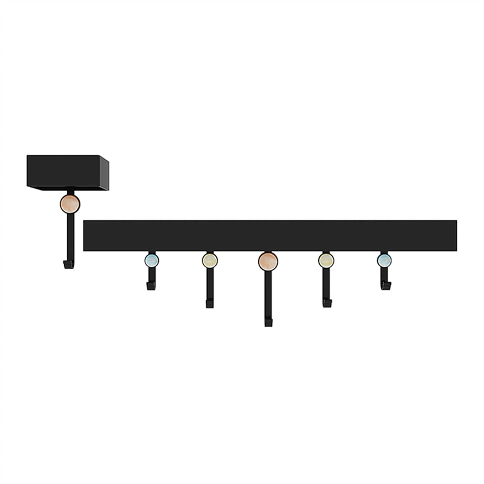 Yqinqin83b One Color Coat Hangers Entrance Cloak Hooks Into The Door After The Decorative Metal Shelves Wall-Mounted Creative Even Rows Of For Bedroom