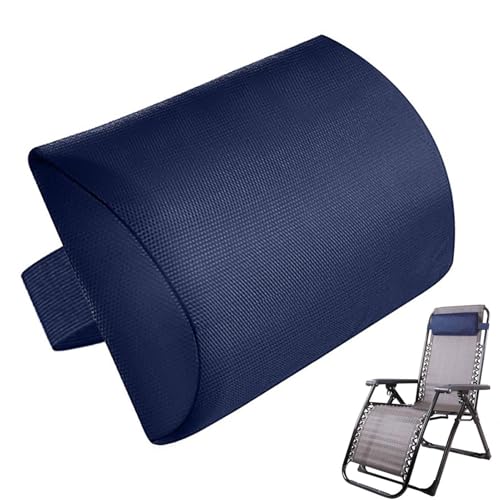 Générique Coussin De Chaise Longue avec Sangle Élastique, Appui-Tête Confortable Et Respirant, Oreiller De Soutien pour Nuque, Idéal pour Jardin, Plage,...