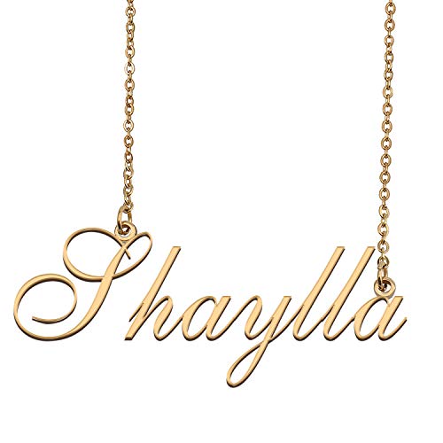 HUAN XUN Custom Made Delicate Any Name Necklace for Mother Shaylla