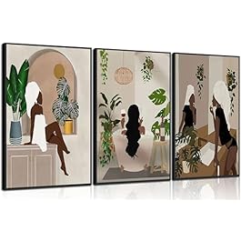 WSTUKVV 3Pcs Black Girl...