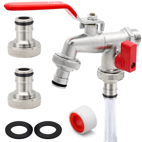 Aqua Control G6354 Robinet de Jardin Premium à Double Sortie 1/2