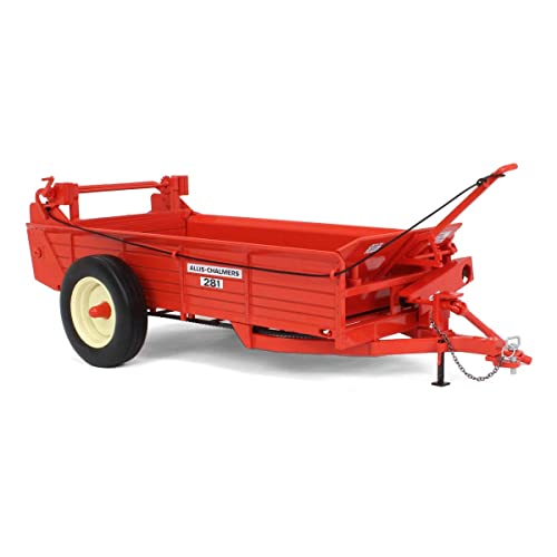 1/16 Allis Chalmers 281 Box Manure Spreader, 2022 Orange Spectacular Show Cust-2030