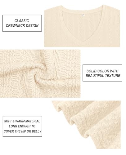 Image of CARCOS Plus Size Tops for Women Long Sleeve Raglan V Neck T Shirts Tunic Fall Blouse Xl-5Xl 14W -28W
