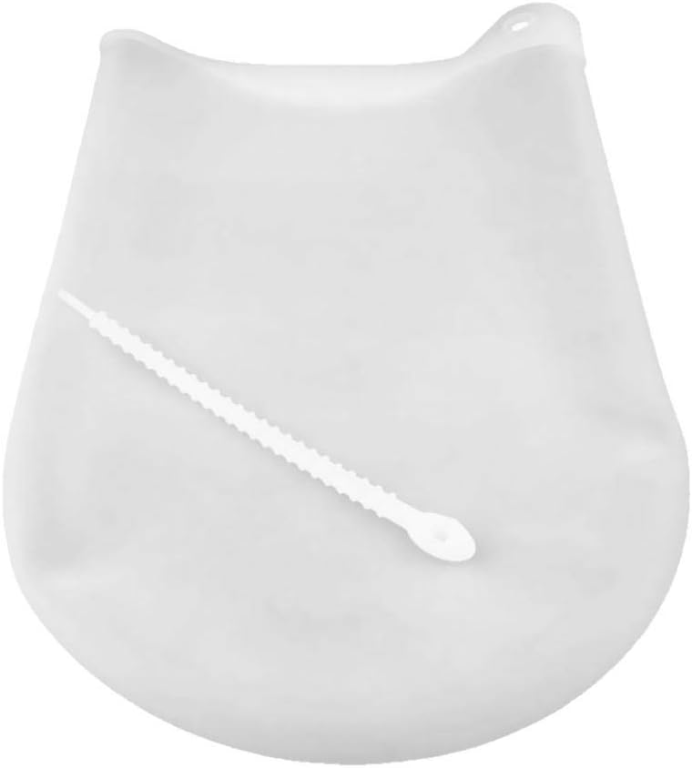Okayji Silicone Preservation Magic Kneading Dough Ata Atta Maker Bag Bread Flour Mixing Bag Cooking Tool, White