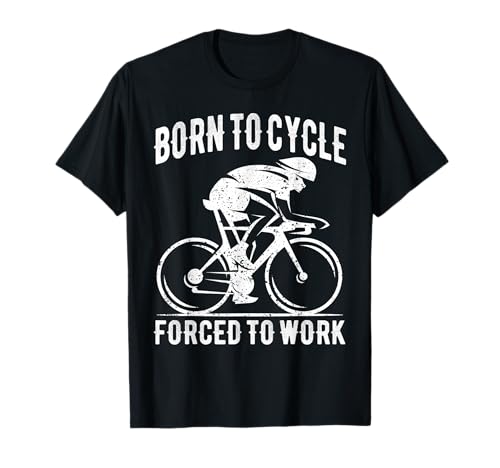 Funny Cycling Born To Cycling Vélo T-Shirt