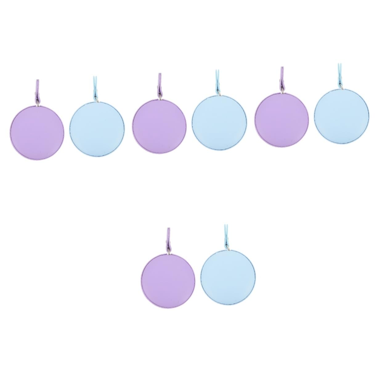 8piezas Cintas Métricas De Pu De Cintas Medidoras Pequeñas Para Cuerpo y Costura Diseño Portátil y Flexible Sin Logo Color y Azul