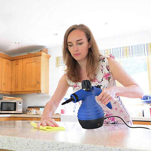 Comforday Handheld Pressurized Steam Cleaner- Multi- Purpose Steamer With 9-Piece Accessories Steam Cleaning Machine For Stain Removal, Curtains, Car Seats, Floor, Window #TOP4