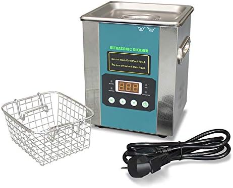 zhart Digital Stainless Steel Ultrasonic Cleaner Sterilizer Machine with Timer & Time Control Auto Shut off with Heater 2 L Dental for Dental Clinics / Optical / Jewellery / Biology Labs