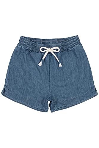 Conjunto Infantil Bata e Shorts Jeans, Up Baby, Meninas, Off White/Natural, 8 Anos