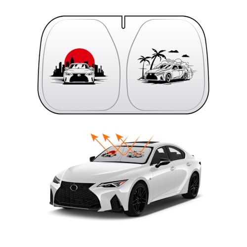 Front Windshield Sun Shade Custom Fit Compatible for is F IS200t IS250 IS300 IS350 IS460 IS...